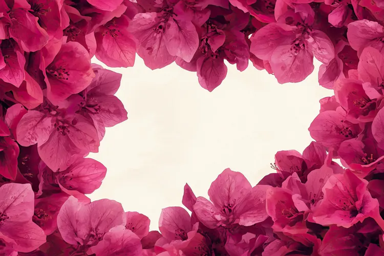Bright Pink Bougainvillea Blossoms Background