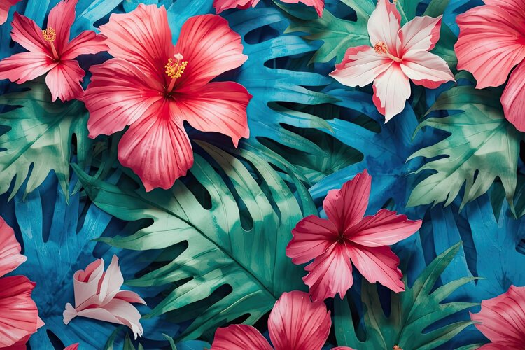 Tropical Floral Background example image 1