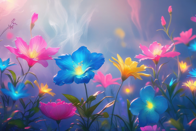 Colorful Floral Background Wallpaper