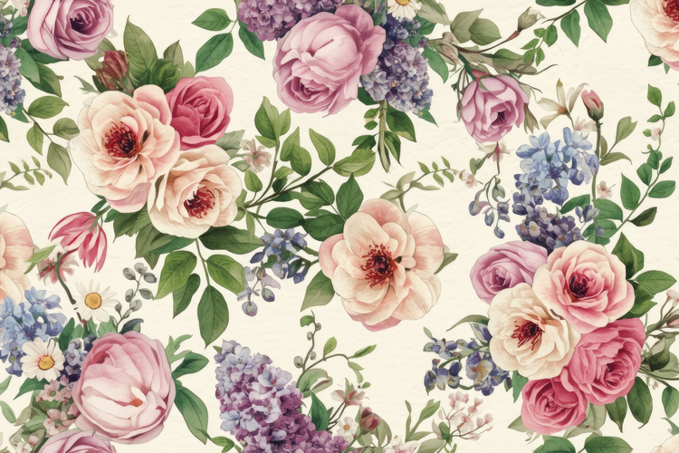 Soft Watercolor Floral Background