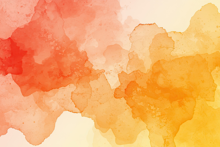 Orange Yellow Watercolor Background
