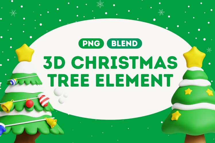 3D Christmas Tree Icons