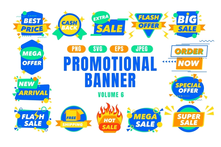 Promotional Banner Pop Art Style