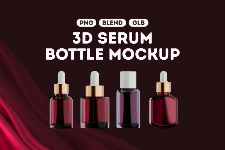 Luxury Serum Packaging Mockup Bundle Set 1