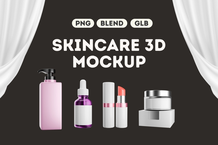 Skincare 3D Mockup Vol 4