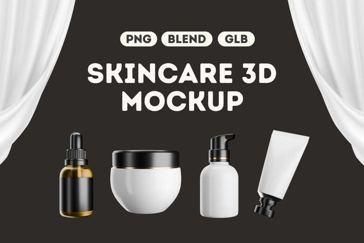 Skincare 3D Mockup Vol 1