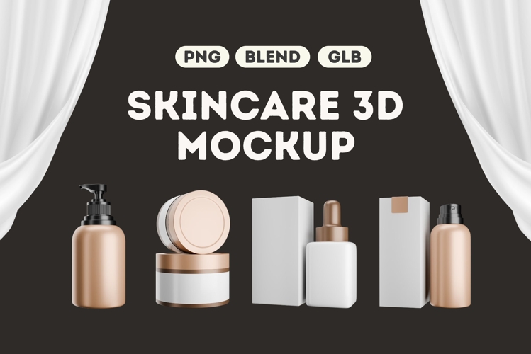 Skincare 3D Mockup Vol 2