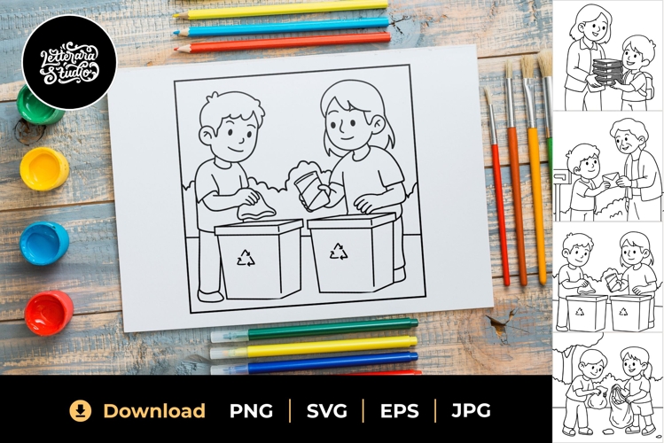 Helping Hands Coloring Pages
