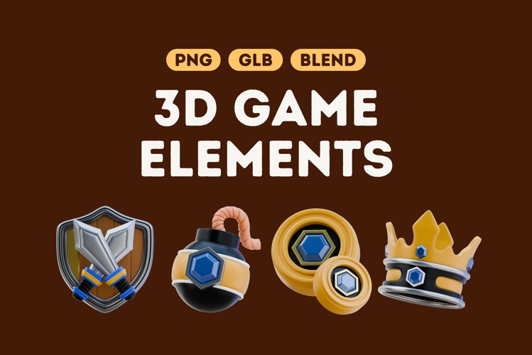 Epic 3D Game Elements Bundle Set 2
