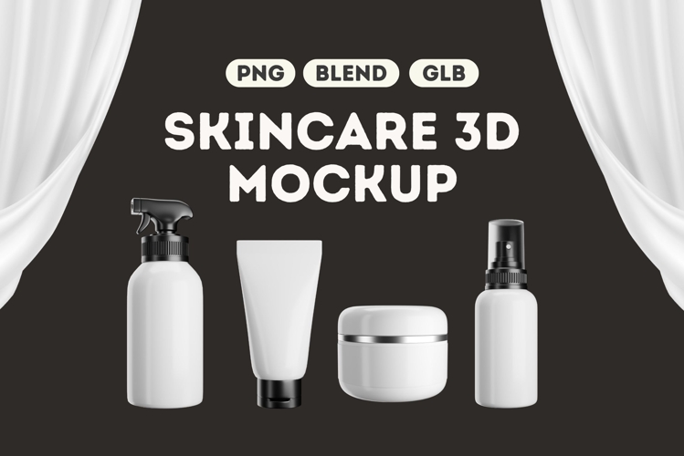 Skincare 3D Mockup Vol 3