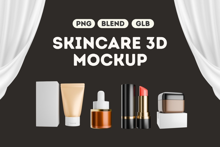Skincare 3D Mockup Vol 5