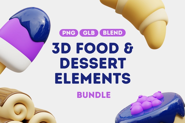 3D Food & Dessert Icons