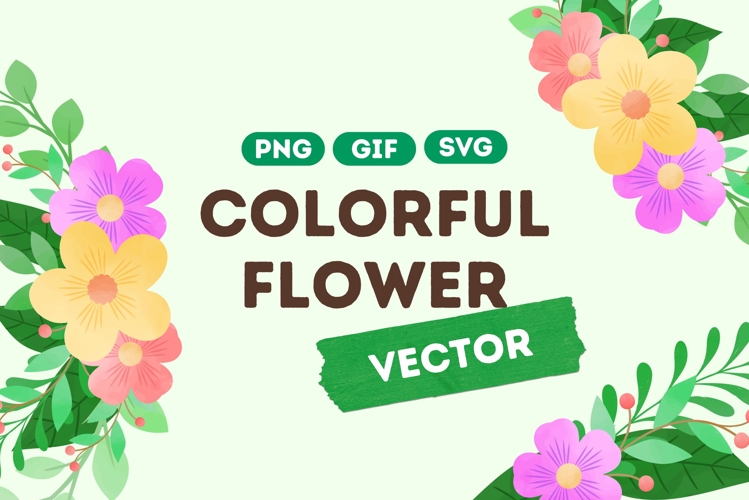 Colorful Flower Vector