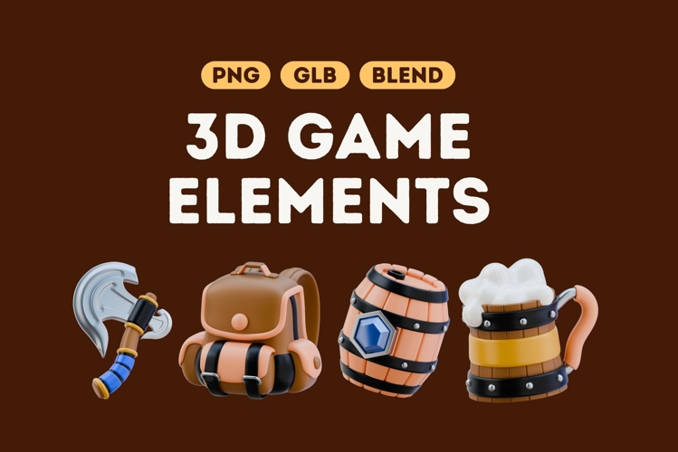 Epic 3D Game Elements Bundle Set 1