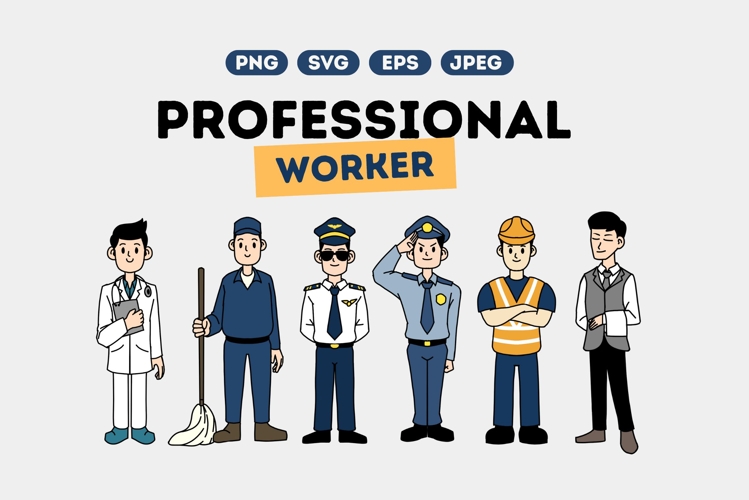 Professional Worker Character Pack