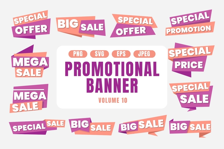 Pastel Promotional Banner Set