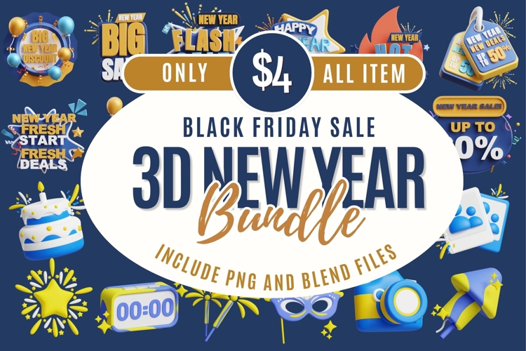 Black Friday 3D New Year Mega Bundle