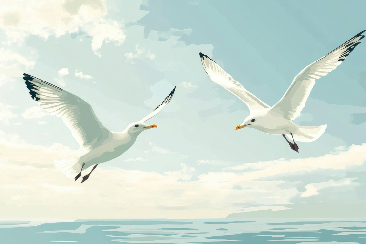 Seagull Clipart Image 20