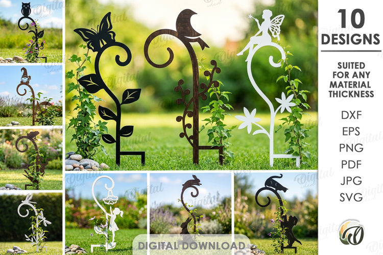Garden Trellises Bundle Laser Cut. Garden Decor SVG