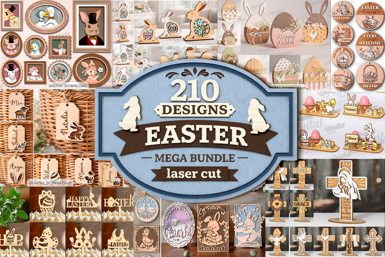 3D Easter Mega Bundle laser cut. Christian home decor