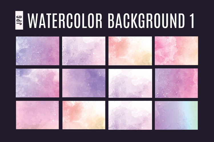 Soft Pastel Watercolor Texture Set 01
