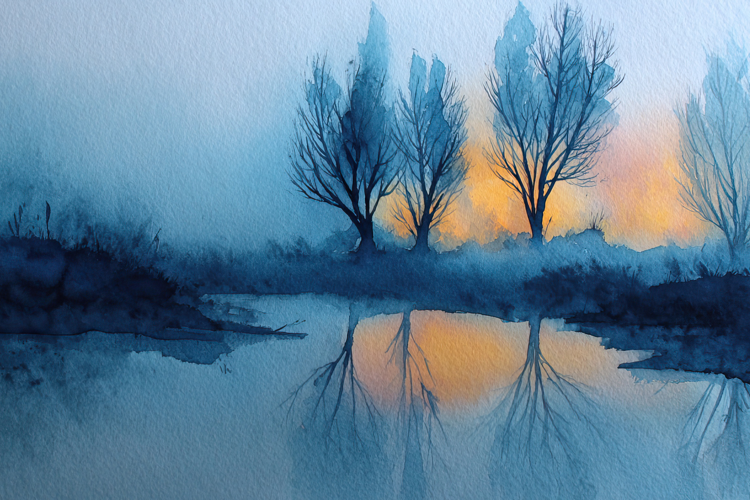 Watercolor Landscape Background