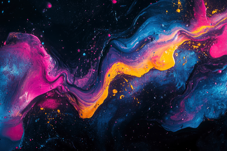 Abstract Swirling Paint Background Wallpaper