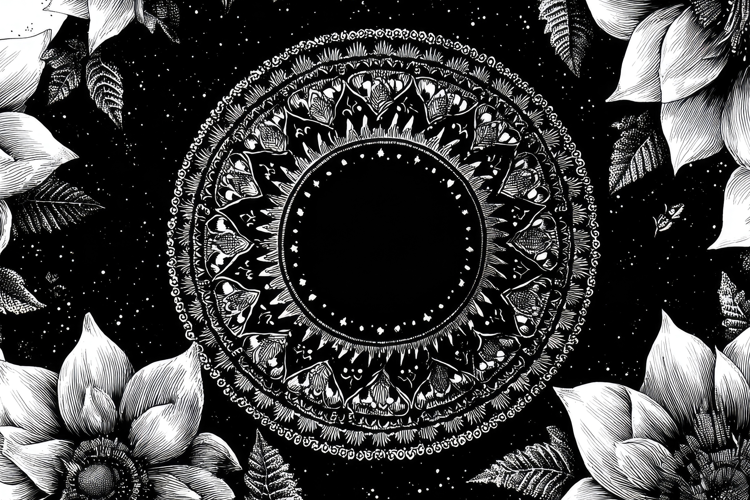 Floral Mandala Pattern Background Wallpaper