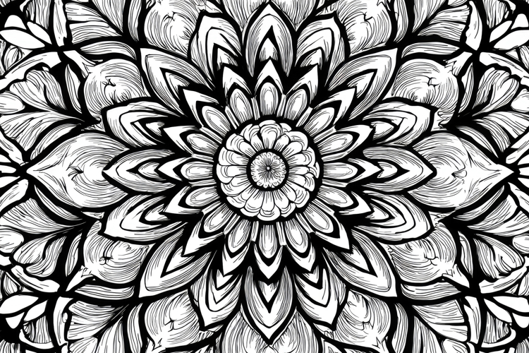 Floral Mandala Background Wallpaper