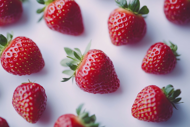 Strawberry Pattern Background
