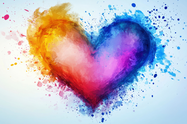 Watercolor Heart Clipart Image 4