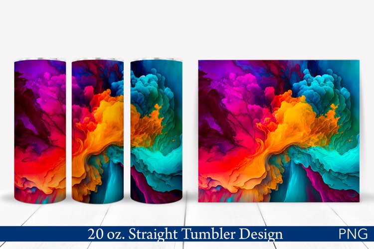 Alcohol Ink Tumbler Wrap Image 6