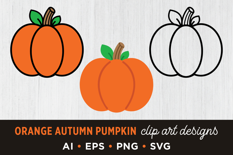Pumpkin Outline Clipart Image 8
