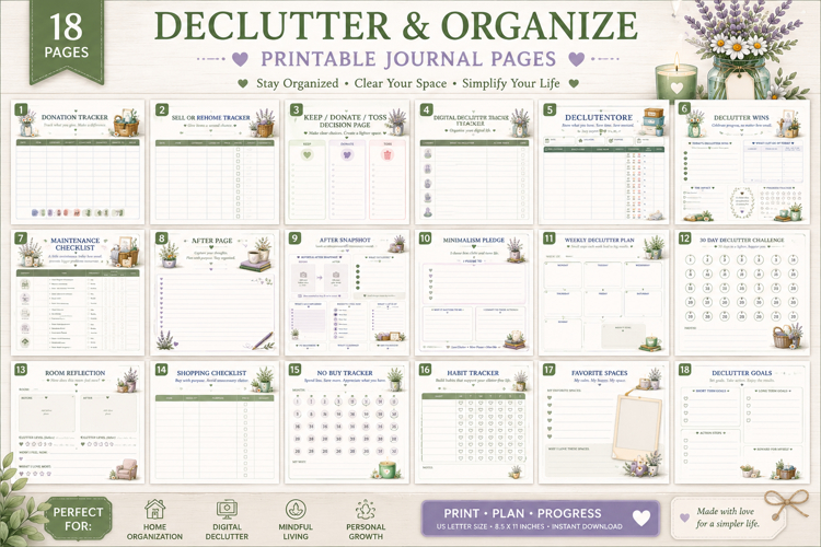 Declutter and Home Organization Journal