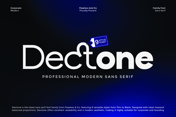 Dectone - Family Sans Serif Font