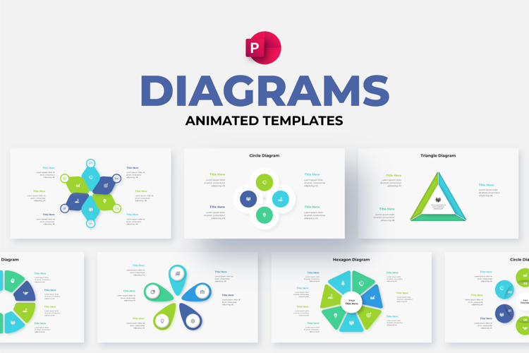 Cycle Animated PowerPoint Infographic Diagrams