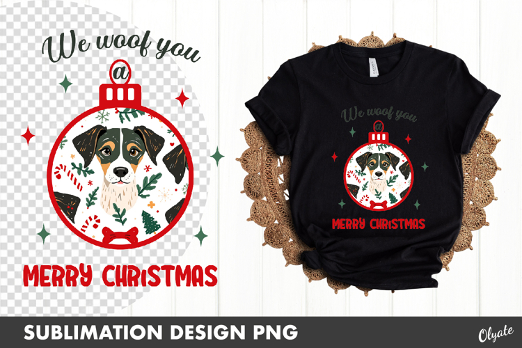 Christmas Dog Quote Sublimation. Christmas Dog PNG