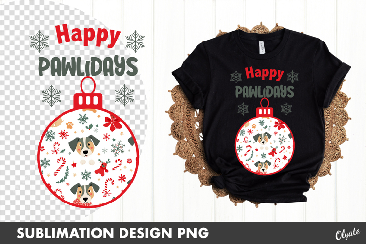 Christmas Dog Quote Sublimation PNG. Christmas Dog PNG
