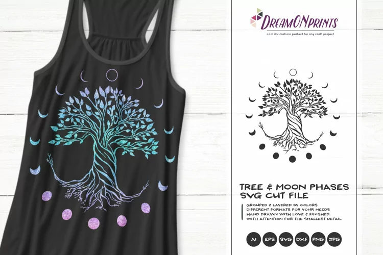 Tree SVG | Moon Phases SVG