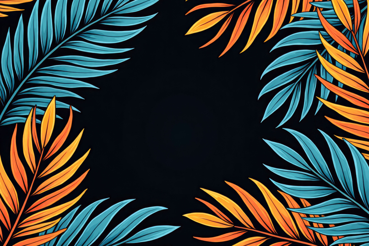 Tropical Leaf Clipart Image 24
