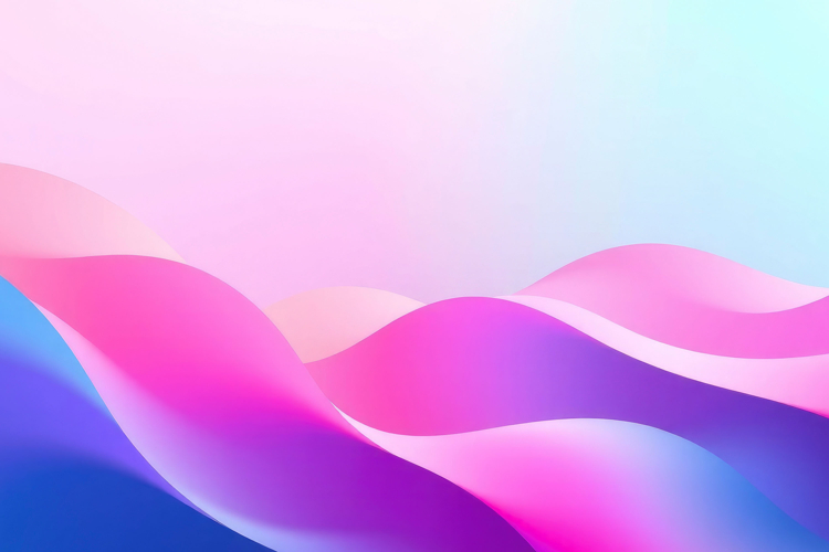 Pink Blue Waves Background