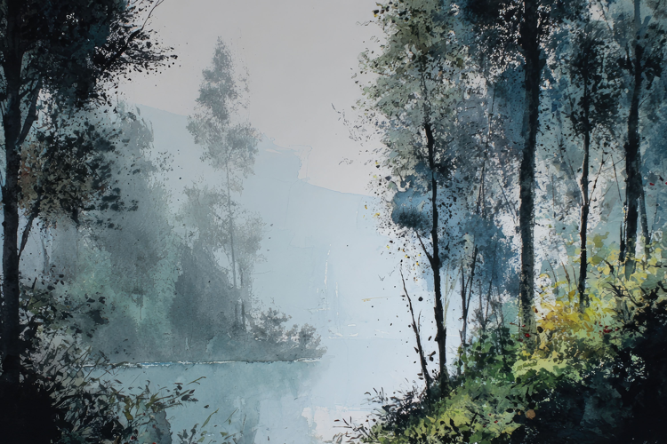 Watercolor Landscape Painting