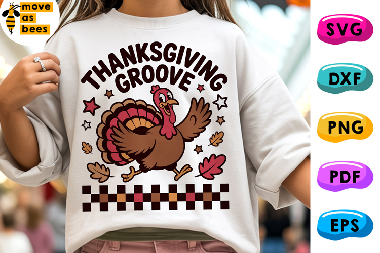 Thanksgiving Groove Svg, Png, Fall Svg, Turkey Day Shirt Svg