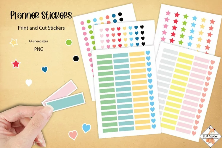 Planner Sticker Sheets Bundle |Printable Stickers