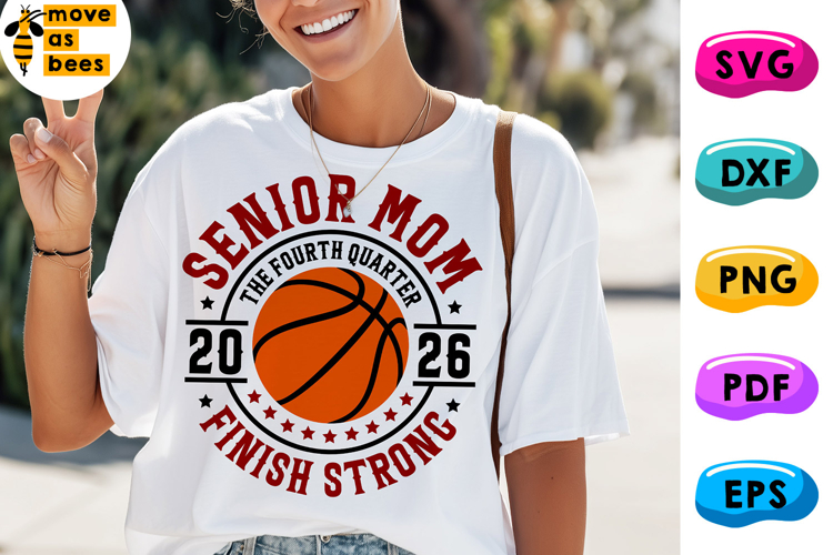 Basketball Senior Mom Svg, Png, Class Of 2026 Mom Shirt Svg