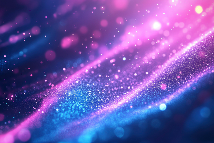 Abstract Pink Blue Glitter Bokeh Background Wallpaper