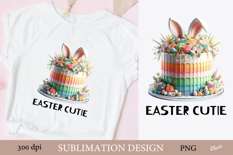 Easter Baby Sublimation PNG. Easter Kids Sublimation PNG example image 1