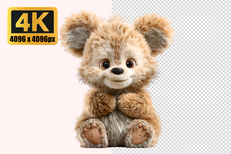 Fluffy Bear Transparent PNG