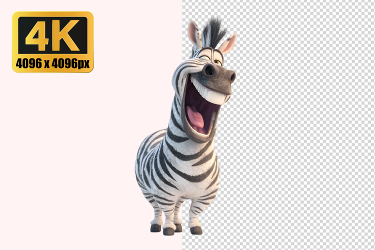 Laughing Zebra Transparent PNG