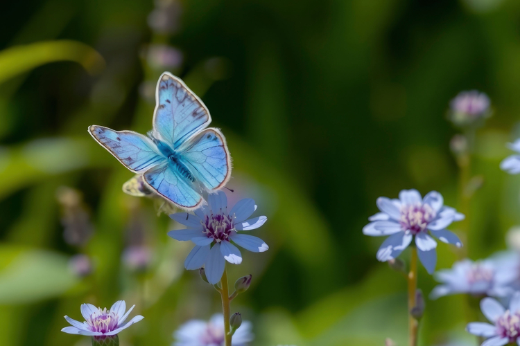 Blue Butterfly Clipart Image 3